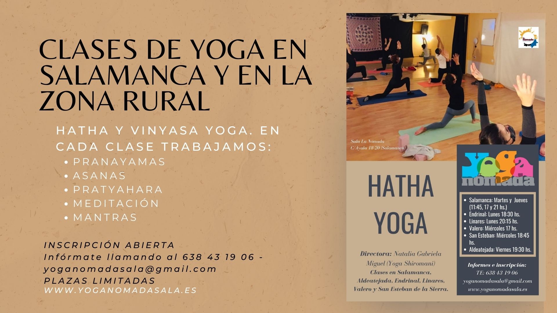 Clases de Yoga en Salamanca y en la Zona Rural